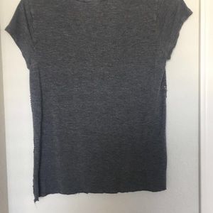 Grey with sparkle strips tee